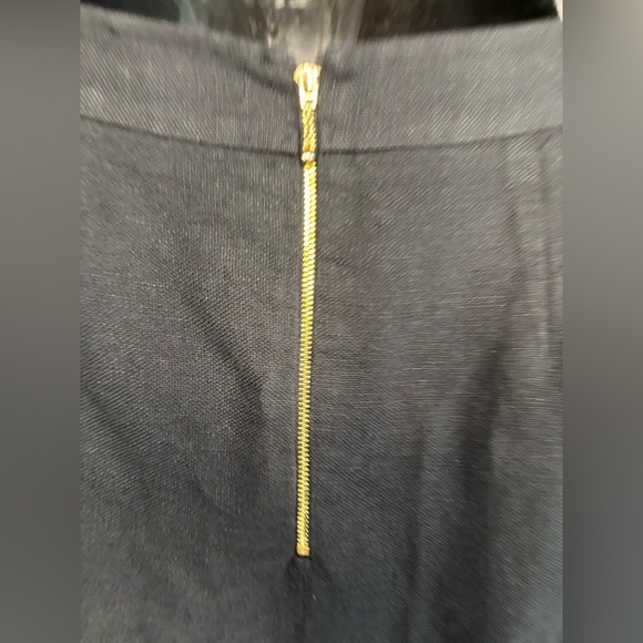 Kate Spade Skirt the Rules skirt Tribal Geometric embroidered trim sz 8 black - Picture 4 of 9